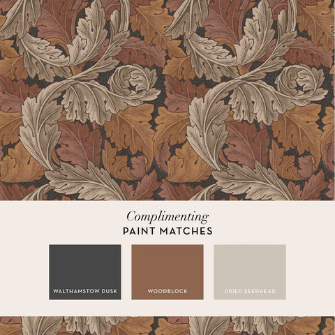 William Morris at Home Acanthus Neutral Wallpaper
