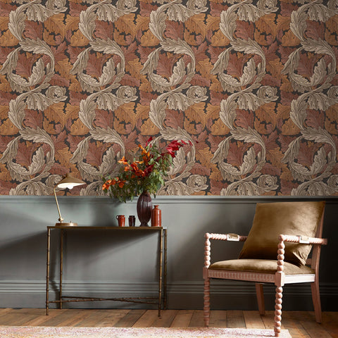 William Morris at Home Acanthus Neutral Wallpaper