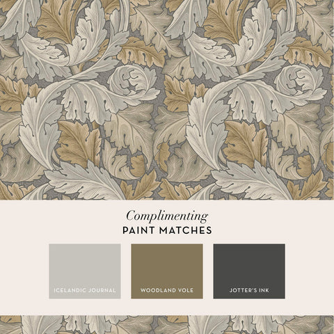 William Morris at Home Acanthus Neutral Wallpaper