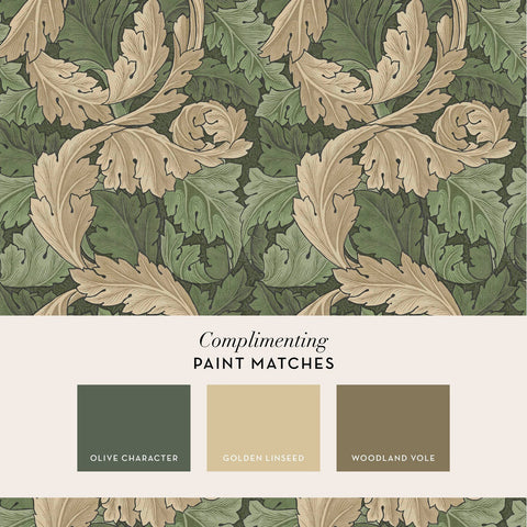 William Morris at Home Acanthus Neutral Wallpaper