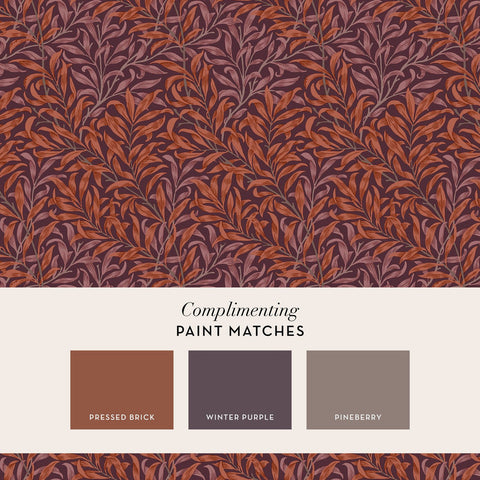 William Morris at Home Willow Bough Plum Wallpaper
