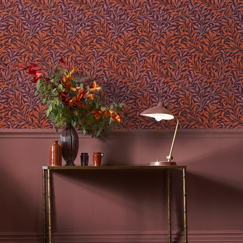 William Morris at Home Willow Bough Plum Wallpaper