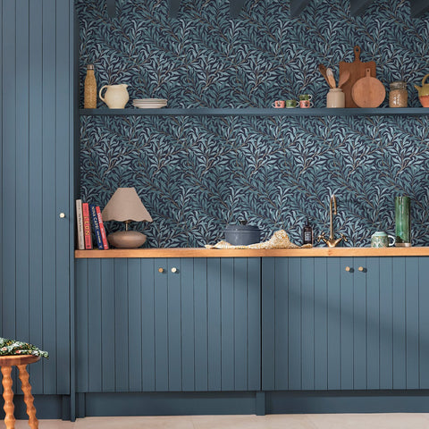 William Morris at Home Willow Bough Plum Wallpaper