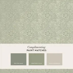 William Morris at Home Marigold Paintable Wallpaper