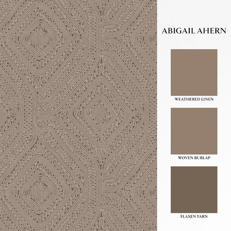 Abigail Ahern Artisan Weave Fawn Wallpaper
