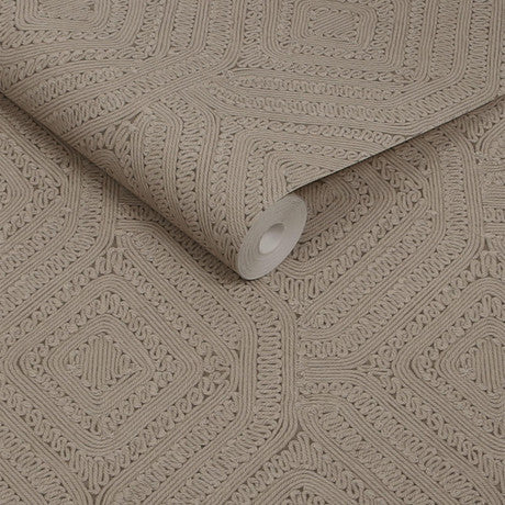 Abigail Ahern Artisan Weave Fawn Wallpaper