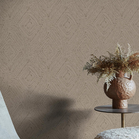 Abigail Ahern Artisan Weave Fawn Wallpaper