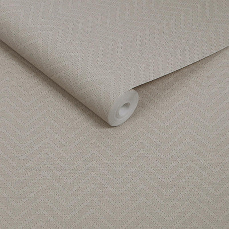 Abigail Ahern Herringbone Weave Pebble Wallpaper