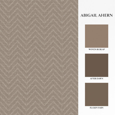 Abigail Ahern Herringbone Weave Praline Wallpaper