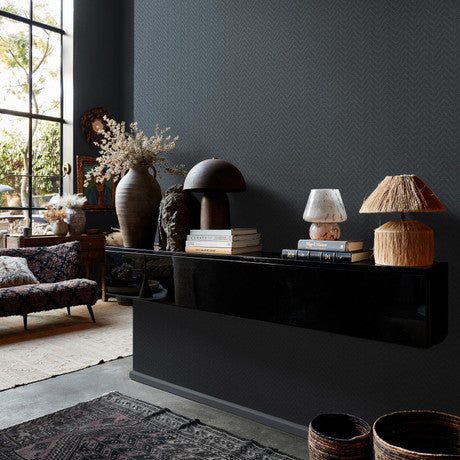 Abigail Ahern Herringbone Weave Dusk Wallpaper