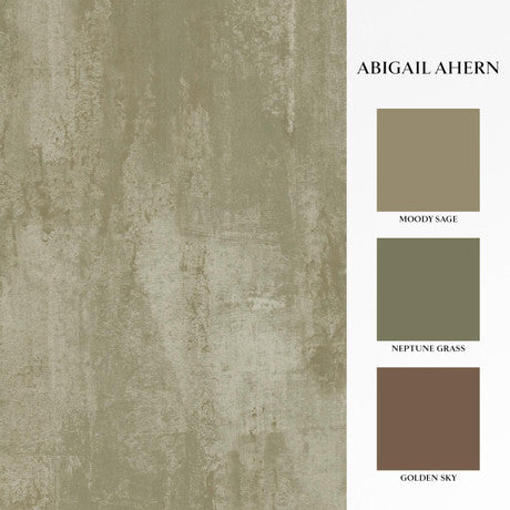 Abigail Ahern Oxidized Opulence Misted Sage Wallpaper