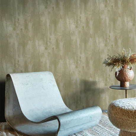 Abigail Ahern Oxidized Opulence Misted Sage Wallpaper
