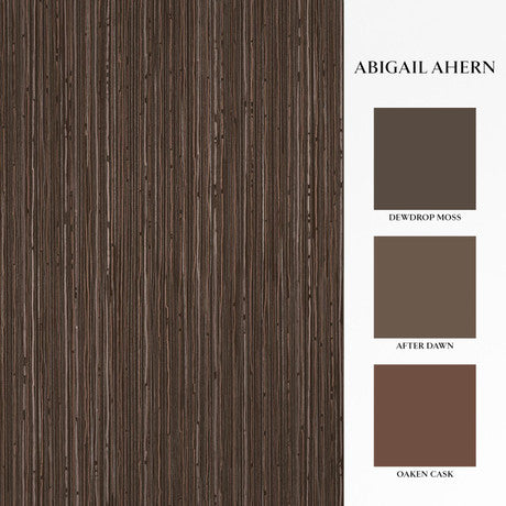 Abigail Ahern Fibre Stripe Chocolate Wallpaper
