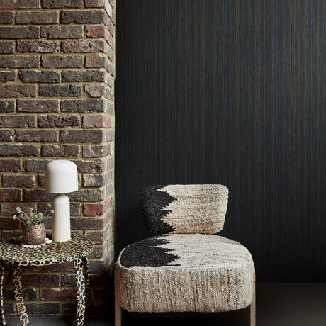 Abigail Ahern Fibre Stripe Twilight Wallpaper