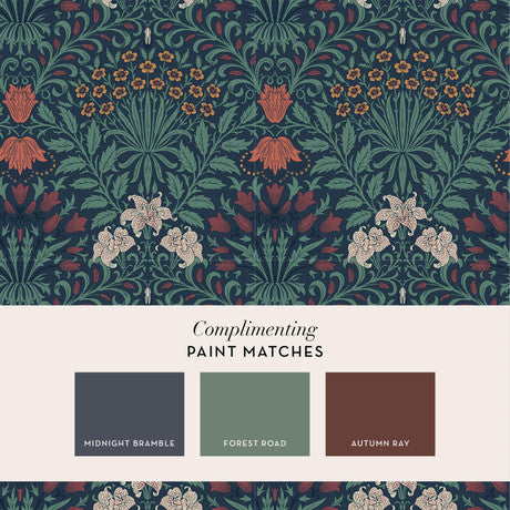William Morris at Home Garden Moonlight Wallpaper