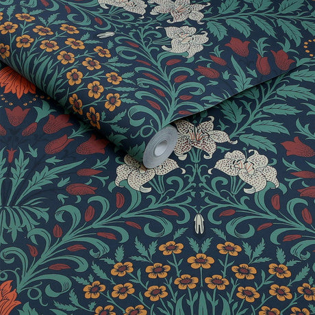 William Morris at Home Garden Moonlight Wallpaper
