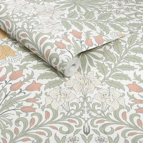 William Morris at Home Garden Soft Sage Wallpaper