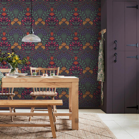 William Morris at Home Garden Dewberry Wallpaper