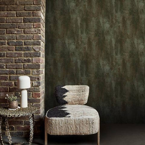 Abigail Ahern Oxidized Opulence Moss Wallpaper