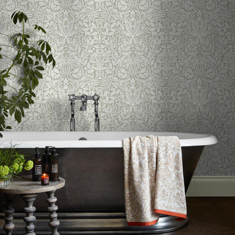 William Morris at Home Acorn Heritage Blue Wallpaper