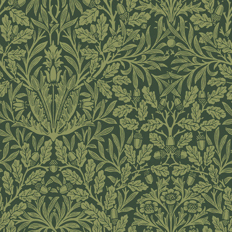 William Morris at Home Acorn Heritage Blue Wallpaper