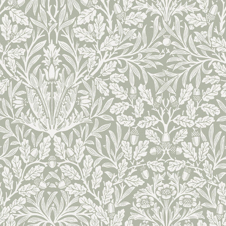 William Morris at Home Acorn Heritage Blue Wallpaper