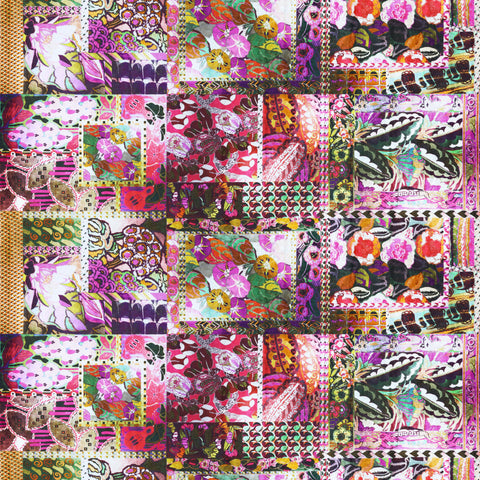 Spink & Edgar Barcelona velvet in Magenta
