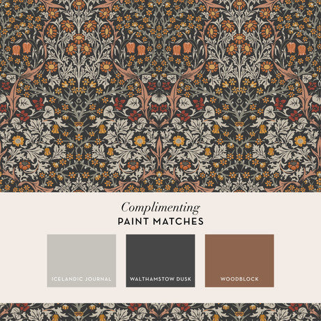 William Morris at Home Blackthorn Plum Wallpaper