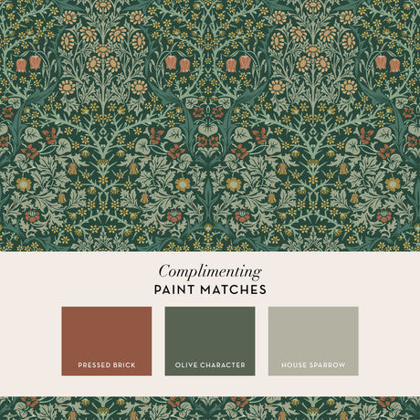 William Morris at Home Blackthorn Plum Wallpaper