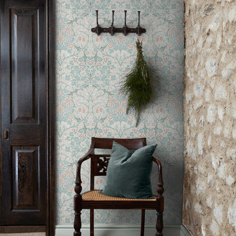William Morris at Home Blackthorn Plum Wallpaper