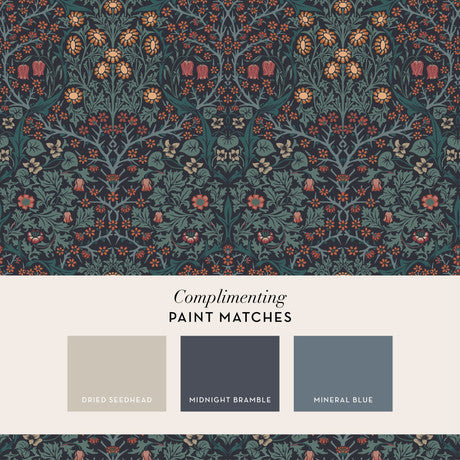 William Morris at Home Blackthorn Plum Wallpaper