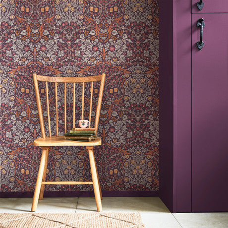 William Morris at Home Blackthorn Plum Wallpaper