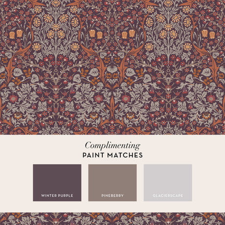 William Morris at Home Blackthorn Plum Wallpaper