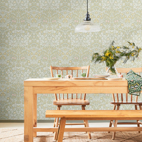 William Morris at Home Blackthorn Plum Wallpaper