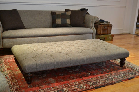 Bowmore Footstool Harris Tweed Promotion