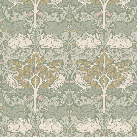 William Morris at Home Brother Rabbit Paintable Wallpaper – bowerbirds ...