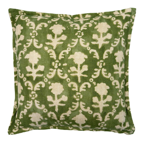 Linwood CUSHION HINAKO OLIVE FRONT