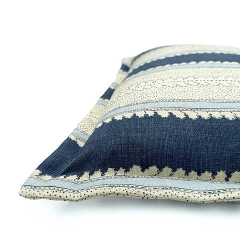 Linwood CUSHION DIMITY INDIGO CORNER