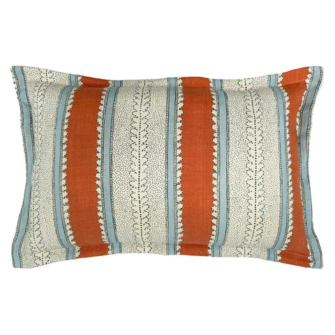 Linwood CUSHION DIMITY RUST FRONT