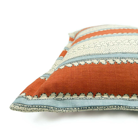 Linwood CUSHION DIMITY RUST CORNER