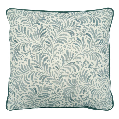 Linwood CUSHION FLORI BLYTHE SOFT BLUE FRONT