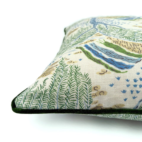 Linwood CUSHION FLORI GWENDOLYN EMERALD CORNER
