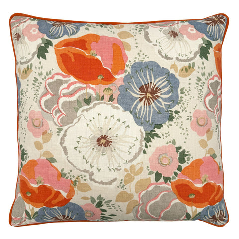 Linwood CUSHION FLORI JONI TANGERINE FRONT