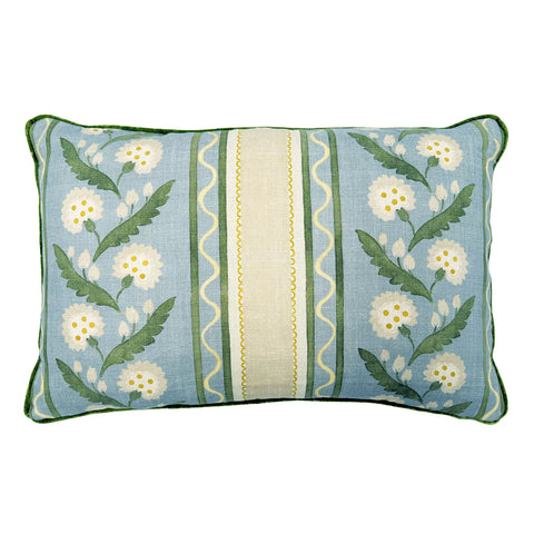 Linwood CUSHION FLORI POLLY STRIPE LAKESIDE FRONT