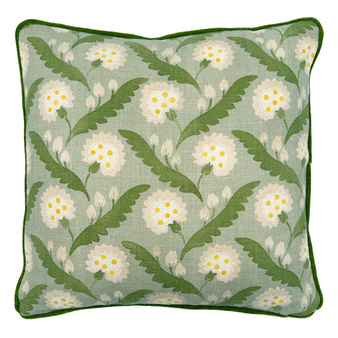 Linwood CUSHION FLORI POLLY MOSS FRONT