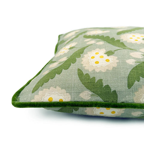 Linwood CUSHION FLORI POLLY MOSS Corner