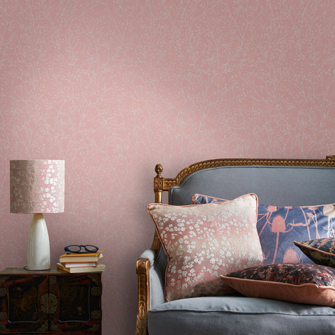 Clarissa Hulse Gypsophila Shell & Rose Gold Wallpaper