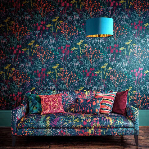 Clarissa Hulse Summer Border Rainbow Wallpaper