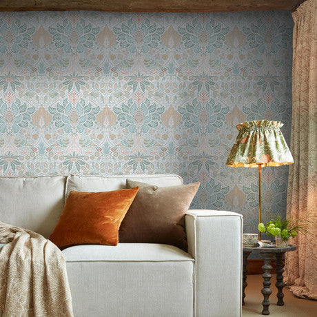 William Morris at Home Dove & Rose Olive Wallpaper