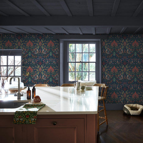 William Morris at Home Dove & Rose Olive Wallpaper